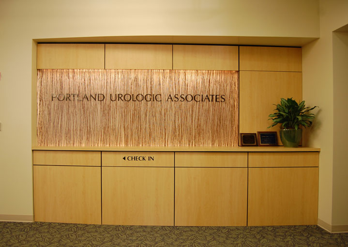 Portland Urology Cabinetry, Check-in Designed by Whipple|Callender Architects