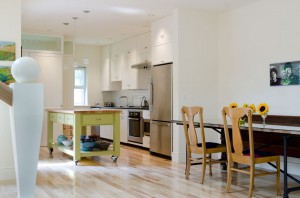 Smart & Sustainable Kitchen with Custom Designed Kitchen Island by Whipple|Callender Archtiects