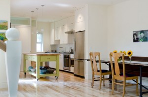 Smart & Sustainable Kitchen with Custom Designed Kitchen Island by Whipple|Callender Archtiects
