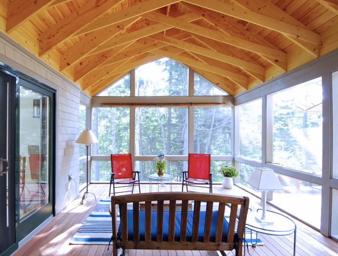 Summer Home, Screen Porch Interior